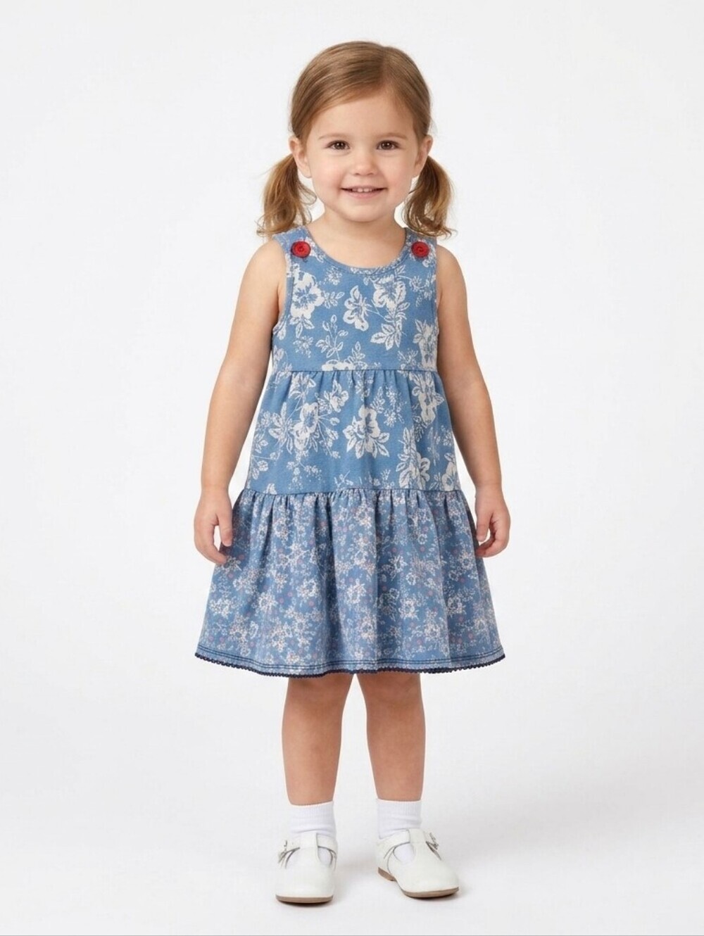 Matilda Jane Girls Touch the Sky Dress Blue Floral 2T